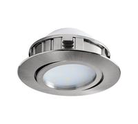 Luminaire encastrable PINEDA LED 1X4,9W en matière synthétique nickel mat D84mm