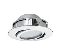 Luminaire encastrable PINEDA LED 5,5W en matière synthétique chrome D84mm