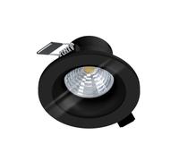Luminaire encastrable SALABATE IP20, IP44 LED 6W en aluminium noir D88mm