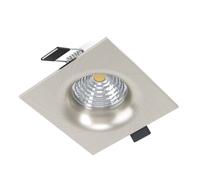 Luminaire encastrable SALICETO LED 6W en aluminium nickel mat 88x88x42mm