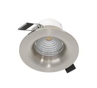 Luminaire encastrable SALICETO LED 6W en aluminium nickel mat D88mm