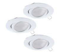 Luminaire encastrable TEDO GU10 3X4,6W en fonte d'aluminium blanc D80mm