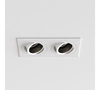 Luminaire encastré ASTRO Pinhole Square Twin orientable 2x6 W GU10 blanc 1434005