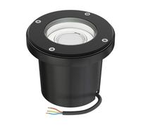 Luminaire encastré de sol BOFU pour l'extérieur IP67 orientable noir rond