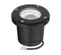 Luminaire encastré de sol BOFU pour l'extérieur IP67 orientable noir rond