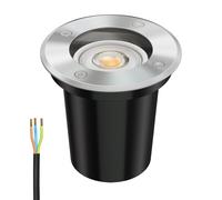 Luminaire encastré de sol BOLI pour l'extérieur acier inoxydable rond IP67