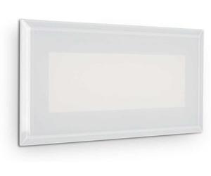 Luminaire encastré d'extérieur à LED Ideal Lux INDIO RECESSED 08W 255804 8W 1170 lm 3000 K IP65 19 cm blanc