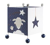 Luminaire Enfant À Poser En Tissu - Merlin Bleu TU