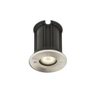 Luminaire extérieur en inox rond - Diam. 11 cm - Gris