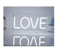 Luminaire Itotal Neon Led Lights Love Blanc Blanc
