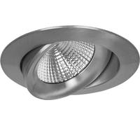 Luminaire LED à encastrer, SLC ONE 360°, LED/8W, 640 lm, 3000K alu brossé rond