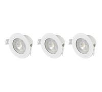 Luminaire LED encastrable - SYGONIX - SY-6417586 - Lot de 3 - 5,5W·420lm - Temp. 2700/4000/6500K
