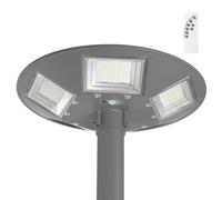 Luminaire LED Solaire 150W 15000Lm 6000ºK IP67 Panneau : 6V 18W Batterie : 3,2V 15000MaH Gris |
