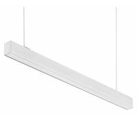 Luminaire linéaire LED CENTURY LINES, suspendu, MICROPRISMA, 32 W, 3200 lm, 4000 K, Ra 80, UGR 19, 90°D, IP 20, 1131 x 50 x 75 mm, avec 2 suspensions de 1,5 m