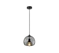 Luminaire Pendentif industriel en verre rond Chandelier vintage en verre soufflé Luminaire de plafond for îlot de cuisine Salle à manger Salon Chambre à coucher Farmhouse Loft Bar (Size : Smoke Grey