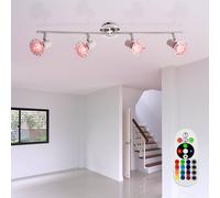 Luminaire Plafonnier Lampe De Couloir Télécommande Cristaux Réglable RGB LED