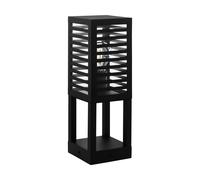 Luminaire pour socle extérieur A3 IP44 E27 1X60W en aluminium et acier noir 150x150x450mm
