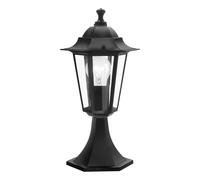 Luminaire pour socle extérieur LATERNA 4 IP44 E27 1X60W en fonte d'aluminium noir D195mm