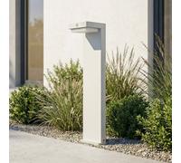 Luminaire pour socle LED Lindby Eleazar, blanc, aluminium, capteur Eleazar Lindby, dimmable, blanc, Aluminium, Lampe Solaire