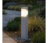 Luminaire pour socle Lucande Kiran, 60 cm, capteur, gris clair, IP44 Kiran Lucande, dimmable, gris, Aluminium, Moderne