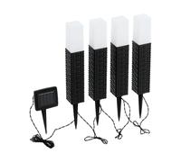 Luminaire solaire connecté SOLAR-Z LED 4X0,06W en matière synthétique marron et noir 50x50x270mm
