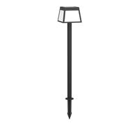 Luminaire solaire extérieur ALTILIA IP44 LED 7,5W en matière synthétique noir 155x155x1060mm