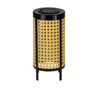 Luminaire solaire extérieur connecté SOLAR-Z IP44 LED 1X0,06W en acier et matière synthétique noir et beige D123mm