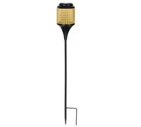 Luminaire solaire extérieur connecté SOLAR-Z IP44 LED 1X0,06W en acier noir et marron D125mm