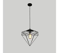 Luminaire Suspendu de Grange Vintage américain, à Abat-Jour en métal Noir percé, plafonniers Creux en Laque Faite à la Main, Suspendu pour Cuisine, Salon, Salle à Manger, Chambre à Coucher, Bar,