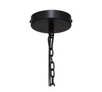 Luminaire Suspension En Métal Noir Et Bois D 23 Cm