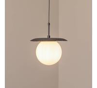 Luminaire suspension en verre Anemon Opviq, dimmable, noir, Salon / Salle à manger, Verre, Moderne, Suspension en verre