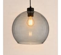 Luminaire suspension en verre Cubus TK Lighting, dimmable, noir, Salon / Salle à manger, Verre, Moderne, Suspension en verre