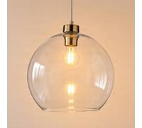 Luminaire suspension en verre Cubus TK Lighting, dimmable, transparent, Salon / Salle à manger, Verre, Moderne, Suspension en verre