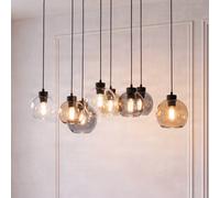 Luminaire suspension en verre Cubus TK Lighting, dimmable, transparent, Salon / Salle à manger, Verre, Moderne, Suspension en verre