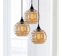 Luminaire suspension en verre Gold 011 Opviq, dimmable, doré, Salon / Salle à manger, Verre, Suspension en verre