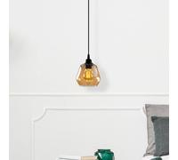 Luminaire suspension en verre Gold 030 Opviq, dimmable, doré, Salon / Salle à manger, Verre, Suspension en verre