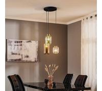 Luminaire suspension en verre Marco Green TK Lighting, dimmable, transparent, Salon / Salle à manger, Verre, Moderne, Suspension en verre