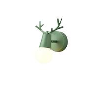 Luminaires Applique Murale Veilleuse Murale LED Vintage en Bois Bois de cerf pour Chambre intérieure Chambre d'enfant