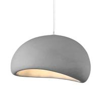 Luminaires de Plafond à vis E27, Lustre Minimaliste Japonais, Suspension créative en polystyrène Haute densité, lumière de décoration d'hôtel de café de restaurant/naturel/30Cm