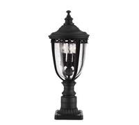 Luminaires D'Extérieur Lampe De Jardin Noire 3 Flammes H 55,2 Cm