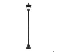 luminaires extérieurs solaires lampadaires lanternes classiques LED 10 Lm noir 15x15x120cm Noir