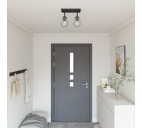 Luminaires Vidaxl Avec Abat-Jour En Verre Adjustable Anthracite E27