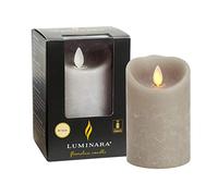 Luminara Bougie LED 8 cm Ø x 13 cm Gris