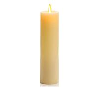 Luminara Bougie LED classique sans flamme, ivoire, 5,1 x 20,1 cm, pilier à flamme mobile à piles avec minuteur, bougie en cire réaliste sûre, décoration d'intérieur