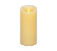 Luminara Bougie pilier à DEL réaliste à flamme artificielle classique - Lumières LED à piles - Non parfumée - Prêt à distance - Ivoire - 10,2 x 22,9 cm
