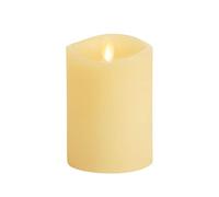 Luminara Bougie pilier artificielle réaliste à flamme mobile - Lumières LED à piles - Non parfumée - Prêt à distance - Télécommande vendue séparément - Ivoire (19 cm de large x 29 cm de haut,