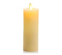 Luminara Flamme Artificielle Réaliste Classique Bougie Pilier Slim - Lumières à Piles LED à Flamme Mobile - Non Parfumées - Prêt à Distance - 2 x 6