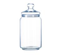 Luminarc - Bocal en Verre Club - Look Vintage - Pot à Fermeture Hermétique - Conservation Produits Secs - 100% Sain pour les Aliments - Sans Bisphénol A - Passe au Lave-Vaisselle - Contenance 1 l