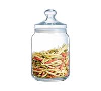 Luminarc - Bocal en Verre Club - Look Vintage - Pot à Fermeture Hermétique - Conservation Produits Secs - 100% Sain pour les Aliments - Sans Bisphénol A - Passe au Lave-Vaisselle - Contenance 1,5 l