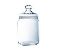 Luminarc - Bocal en Verre Club - Look Vintage - Pot à Fermeture Hermétique - Conservation Produits Secs - 100% Sain pour les Aliments - Sans Bisphénol A - Passe au Lave-Vaisselle - Contenance 2 l